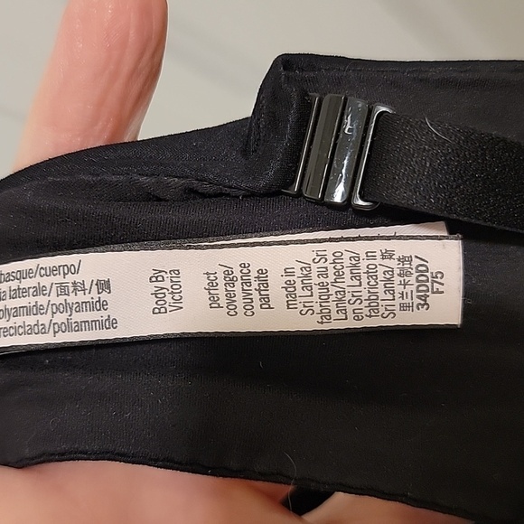 Victoria's Secret Body by Victoria Perfect Coverage Black Bra Size 34DDD - Picture 4 of 8